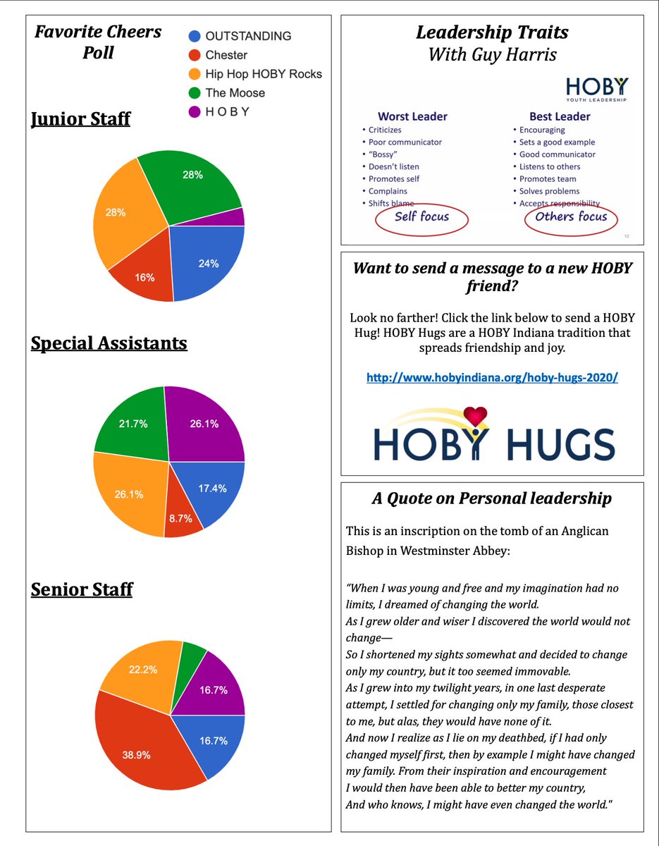 HOBY Indiana tweet media