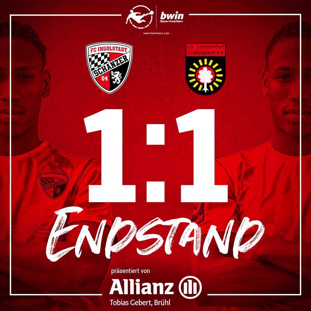 Schanzer's tweet photo. (90') #ENDSTAND 1:1
Punkteteilung. Die #Schanzer kommen nicht über das Remis hinaus. Umkämpfte Partie, ein Punkt & die nächste Chance am Mittwoch - immer vorwärts, FCI!
__
#FCISGA https://t.co/X395Vbx0oR