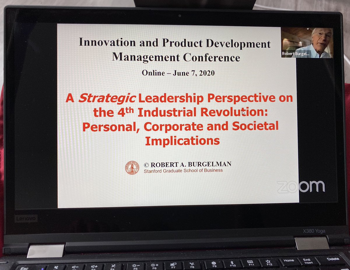 EIASM_org's tweet photo. Great start of #IPDMC2020 with a keynote speech of Prof. Robert A. Burgelman (Stanford GSB Corporate Governance Research Initiative). #leadership #eiasm #industrialrevolution #productdevelopment #innovation #academicresearch #onlineconference https://t.co/mSLlzuEIyV