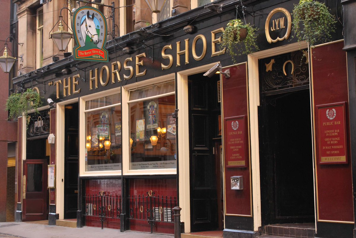 Pubs I Miss#7 The Horseshoe Bar, GlasgowAn iconic Glasgow watering hole. Packed full at the weekend, getting a stool at the back and watching the crowds is a treat in itself. Cold Tennent’s the only option. Legendary karaoke sessions upstairs. Woman’s bathroom added recently.
