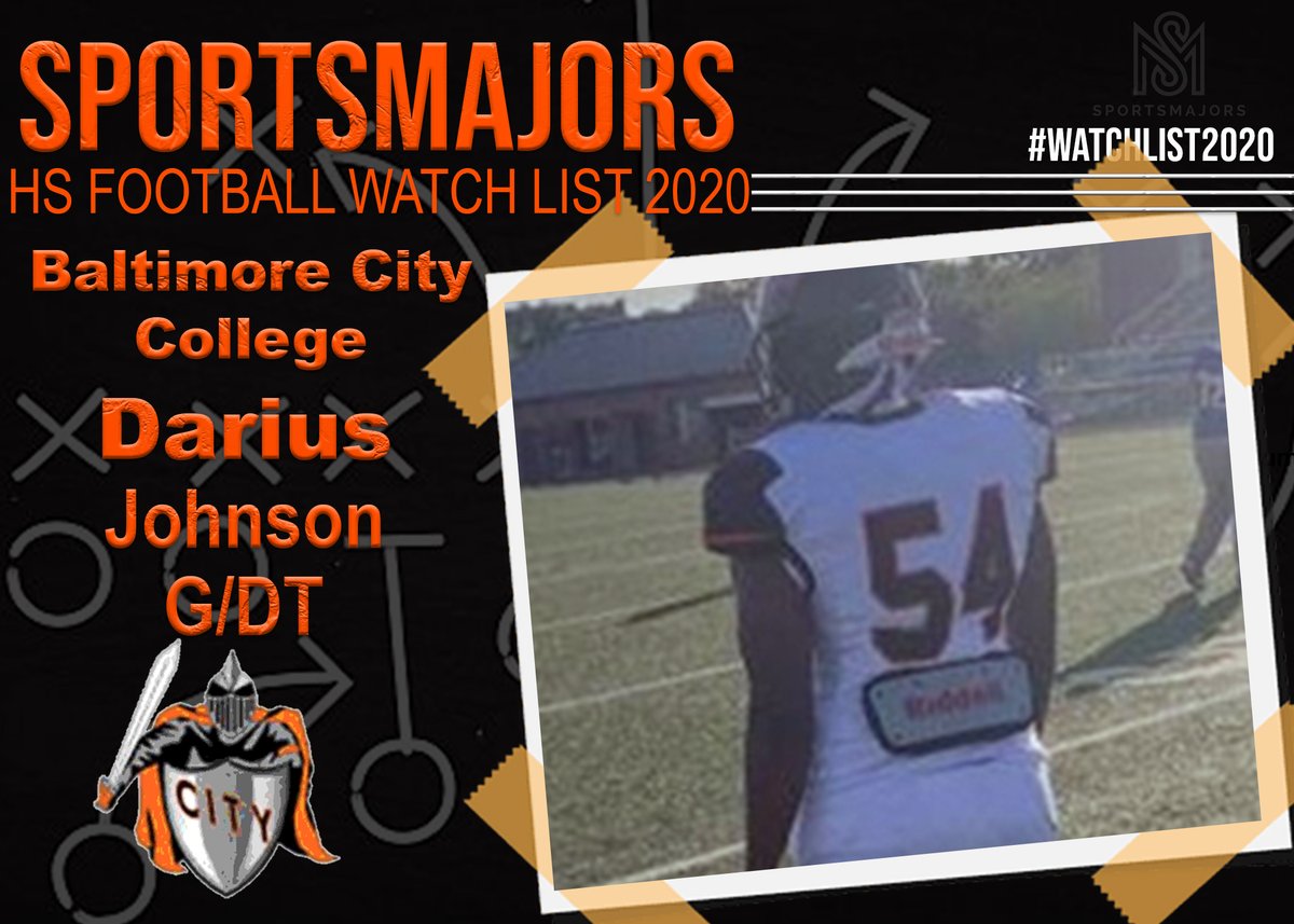 SportsMajors's tweet photo. 🏈SportsMajors Baltimore Area High School🏈
#WatchList2020 
Darius Johnson
School: Baltimore City College
Class: 2021
Pos: G/DT
📽️https://t.co/QigxYW8Mzf
👉🏿(Posting all summer in no specific order)
 #RecruitBaltimore #BaltimoreFootball https://t.co/ufJWuTOg08