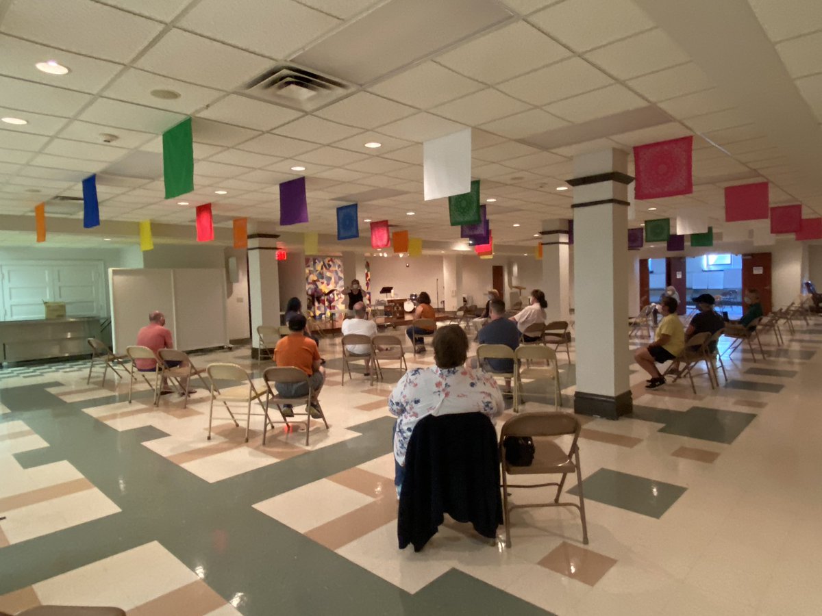 kingaveumc's tweet photo. Thanks to Bethani Aiello, Bill Meadows, Marlene, King Ave Staff, and the gaggle of folks volunteering as USHERS &amp; GREETERS! They are all working hard to choreograph a safe re-opening next Sunday. We’ll see you next week, either in person or online. (No pressure!) #kachurchchat https://t.co/K6mjUhwDql