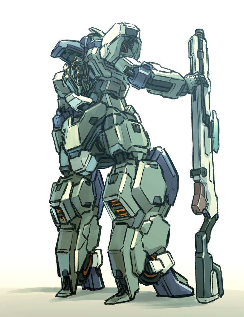 mecha robot no humans weapon solo holding gun  illustration images