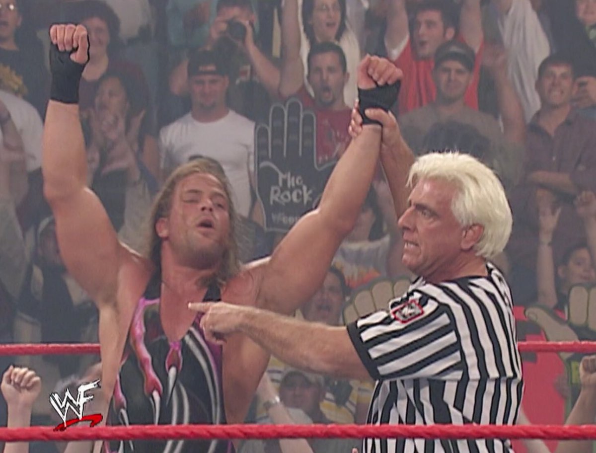 8 days later on Raw, Ric Flair would disqualify Jericho leading him to lose the Undisputed Championship to Rob Van Dam.This would be RVD’s 4th WWF Championship and he’d hold it into the new year. #WWE  #AlternateHistory