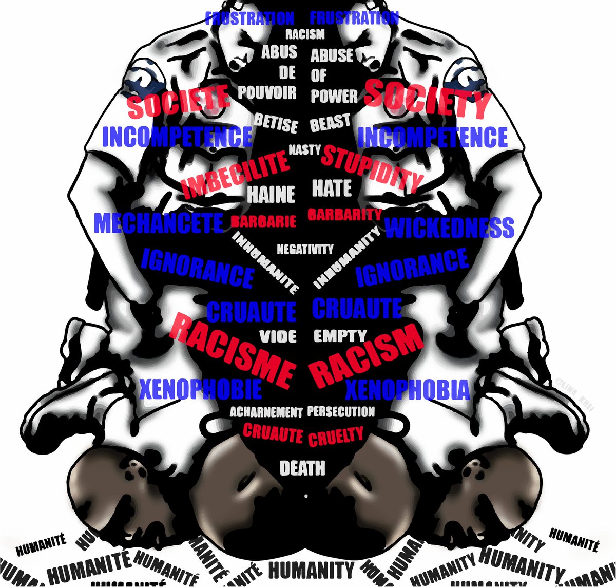 👊🏿👊🏾👊🏽👊🏼👊🏻👊
#nojusticenopeace 
Partagez un max ! 
Artwork by @lina_khei 
.
.
.
.
.
#StopAuxTraore #BlackLivesMattters #racisme #Fetedesmeres2020 #JusticeForGeorgeFloyd #JusticePourAdama #justicepourAdamatraore #minutodesilencio #art #frenchart #StreetArt #artcontemporain