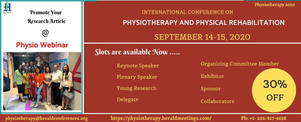 Physio_Event's tweet photo. Slots are #available
#Secure the #slots to #present your #research 
Physio_Event
PS: https://t.co/JQgNZkwiA5
#Retweet #likes #online #virtual #Physiotherapy #Rehabilitation #Sports_Medicine
#Physiotherapy_Event https://t.co/GlxiQagMIz