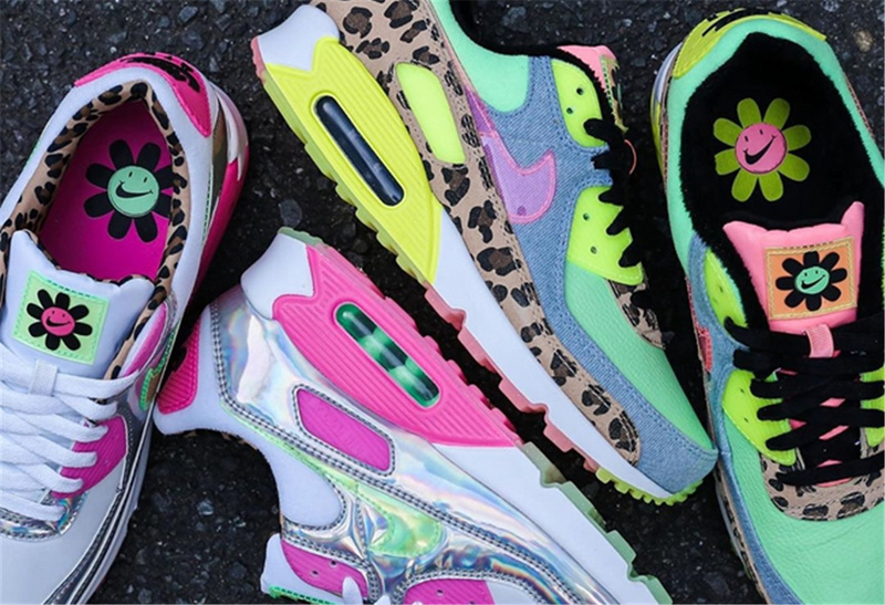 nike air max 90 lx daisy leopard iridescent