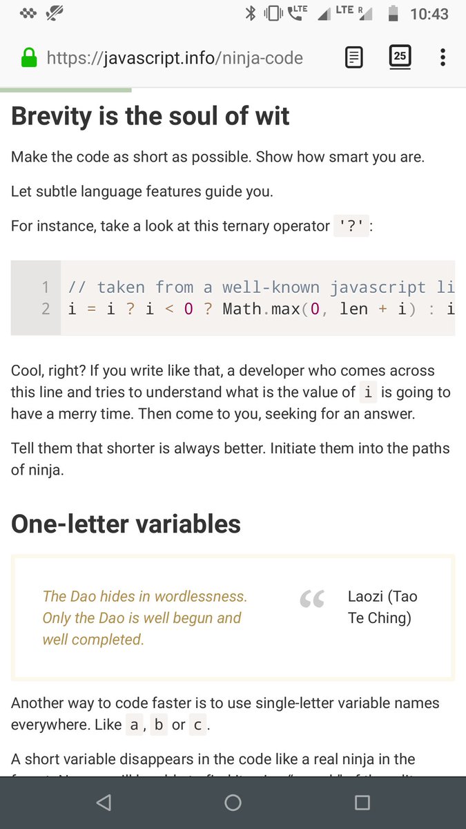 akshat_coding's tweet image. D14-15 #100DaysOfCode 

Continued working on a chrome extension.
Started reading the Objects chapter from Javascript.info, clarifying concepts that I skipped over the first time.

Here&apos;s another interesting snippet from the most interesting chapter of JSInfo.
#CodeNewbie