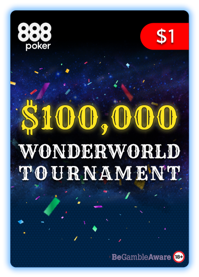 888poker's tweet photo. Ready for another round of #multiflight ✈️✈️✈️ tournaments? Check out the new $100K GTD #WonderWorld series with a $1 buy-in! 💯👍
Day 1's are running now with Day 2 happening on 29/6!
T&C's apply: https://t.co/IGE7vdiOaX https://t.co/m1DwSDtzgi https://t.co/SylC3dYdpR