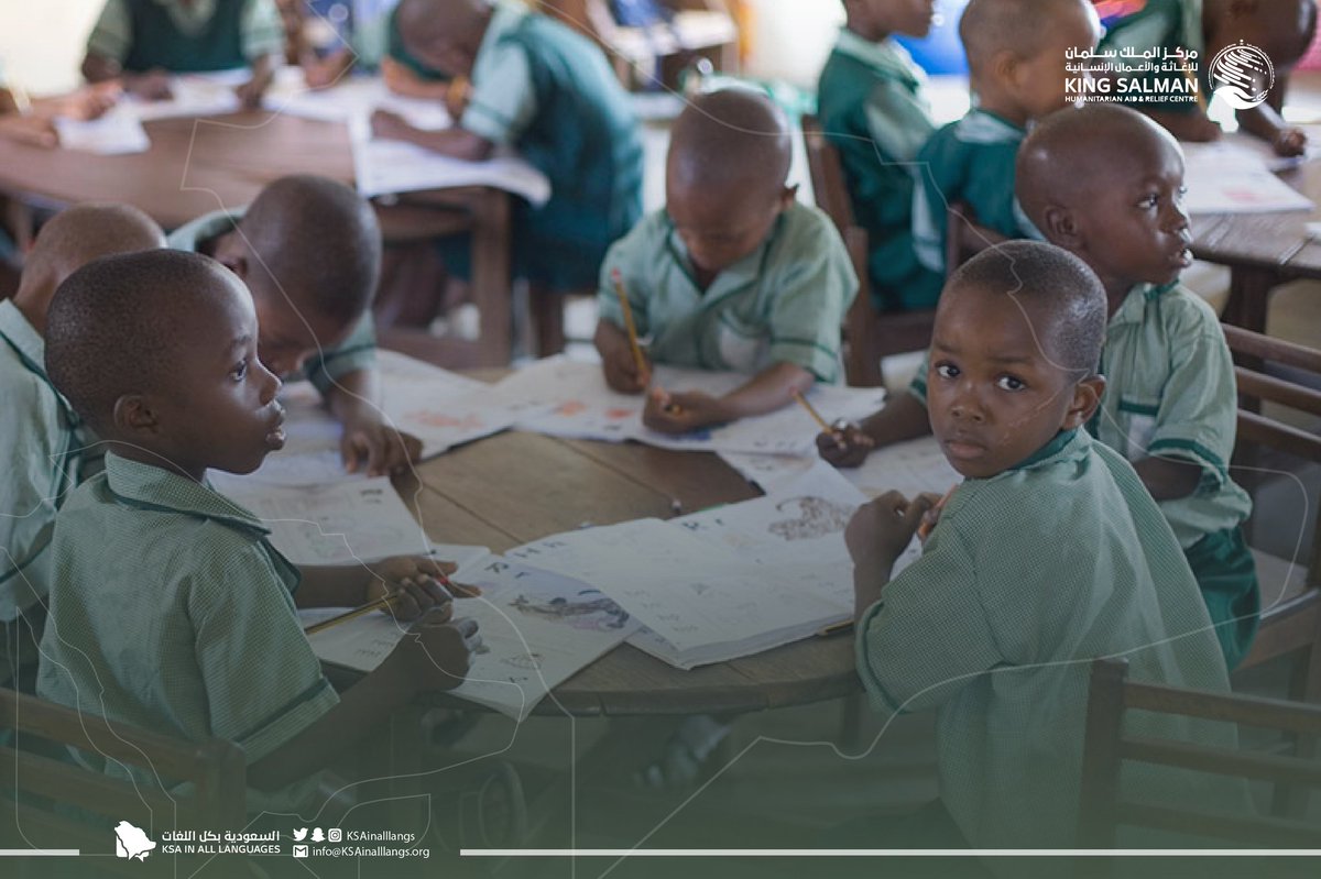 KSAinENG's tweet photo. King Salman Humanitarian Aid and Relief Centre carried out 73 projects in the sector of education in different countries based on the Kingdom’s belief that education is the cornerstone for a better future.

#SaudiArabia
#KSAinallLangs https://t.co/03imyjNSmx