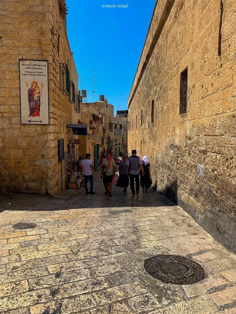 Bethlehem بيت لحم is the birth town of Jesus. 400k Palestinian Christians (Orthodox,Latin,Syriacs,Melkites, Armenians&Evangelicals) descend from there, only 8k live in the city and the rest worldwide especially in Latin America because of the Ottoman Empire, Israel and tensions.