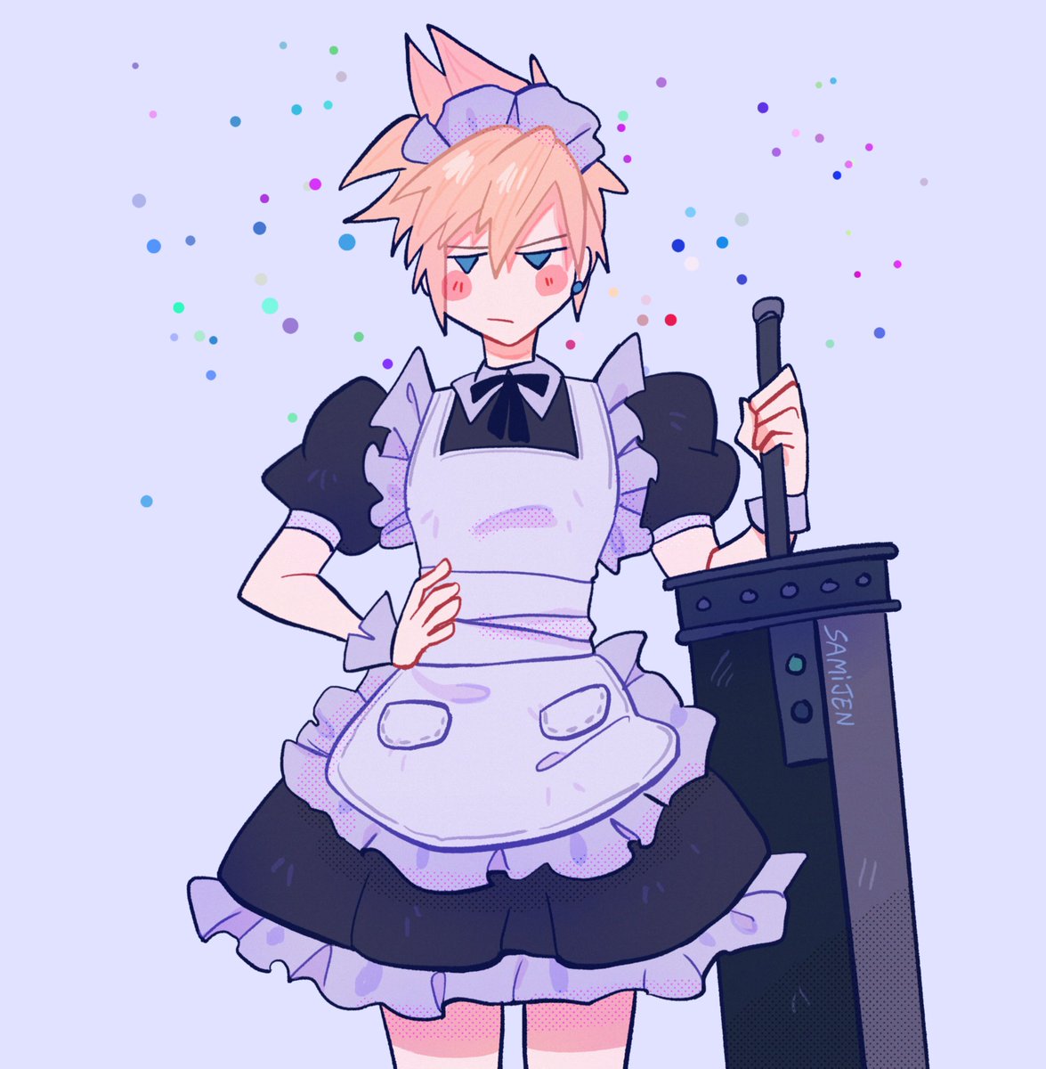 a month late for maid day but here ya go?
#FF7R 