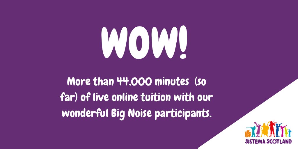 bignoisescot's tweet photo. We've been delivering online lessons with our #BigNoise participants...and we're loving every minute of it! 

You can help young people to make a #BigNoiseAtHome by making a donation to Sistema Scotland at https://t.co/pPjGKiyQUn https://t.co/TQ4YztxacA