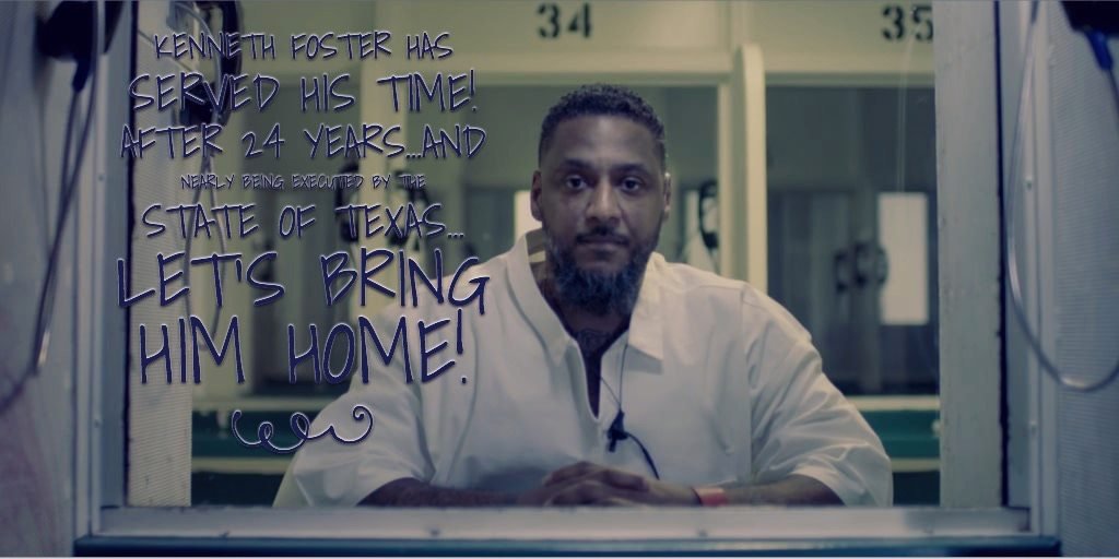 WorldKenneth's tweet photo. #KennethFoster was convicted under #TheLawOfParties for a crime he didn't commit! Time to #BringHimHome
#FreeKennethFoster
#EndTheLawOfParties
https://t.co/w5YLKasjrb
#BlackLivesMatter
@JillPiggott @MitchKosterman @aptly_engineerd @Sharonepperson https://t.co/tjN8FtHWIc