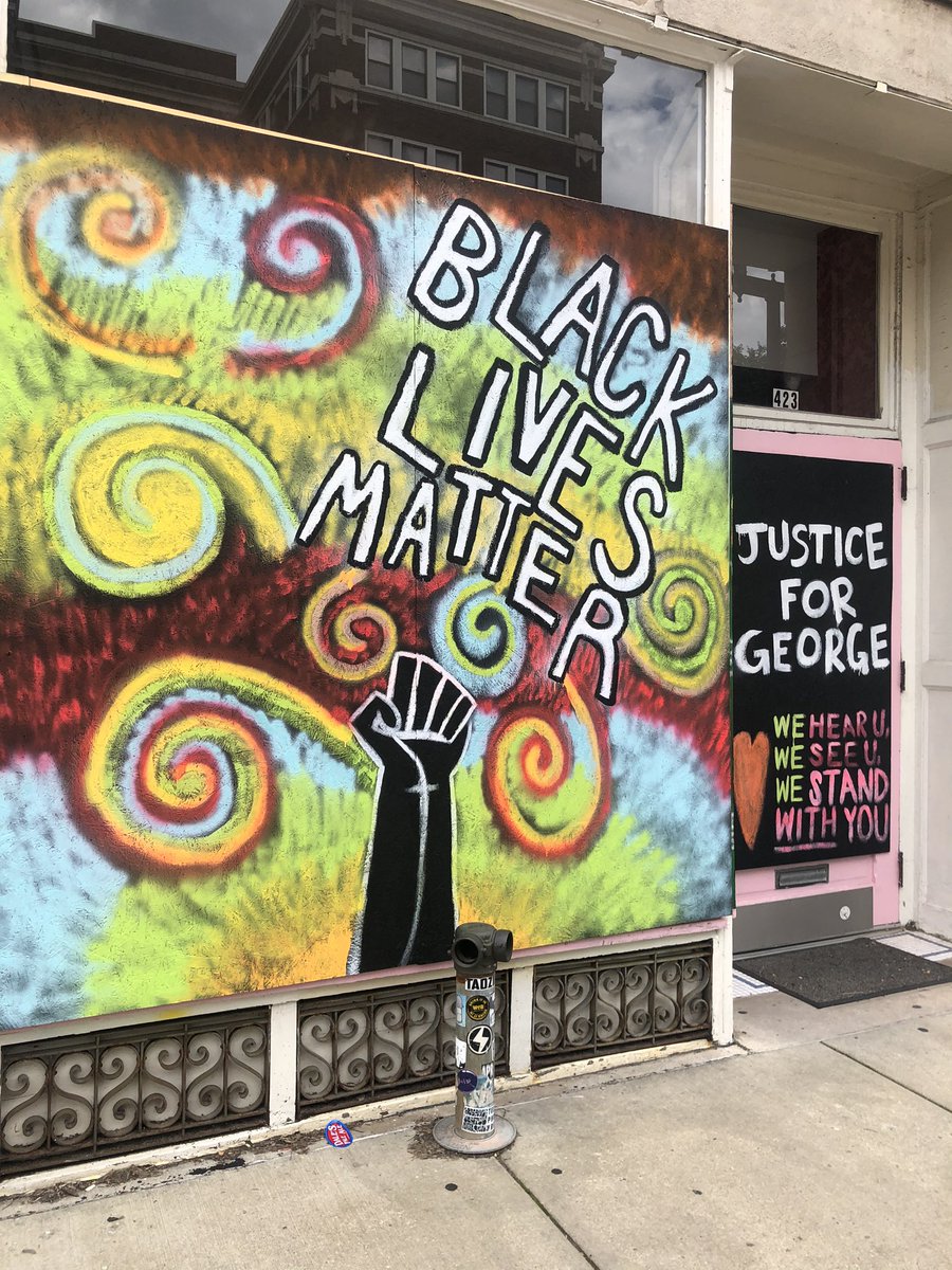 There are some beautiful murals going up on Mass Ave. 

#BlackLivesMatter