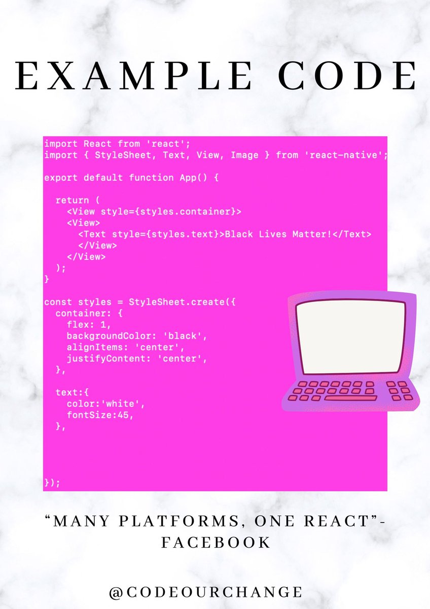 CodeOurChange1's tweet image. Series Sundays!!
Code Our Change will post a new learning source every Sunday.
#codebeginner #codingforwomen #reactnative #dev_girls #blackgirlscode #girlscode #girlswhocode #techgirlz #afrotech #softwareengineer #mobileappdevelopment #blackintech #womenwhocode #program