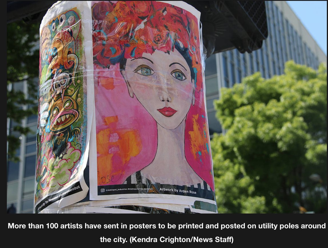 Thanks Metropol for helping keep our neighbourhood/downtown streets looking good and sharing artists' work. Great idea. #downtownyyj

"More than 100 posters have been submitted to Metropol, which are now being rotated around the city’s poles."

vicnews.com/news/victoria-…