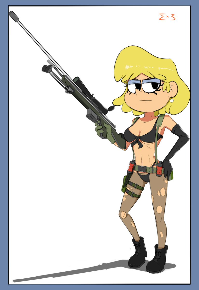 Ex3Corez's tweet photo. a gift for mah dude @hextik990 b'day lmao :v

Lori as Sniper Quiet from Metal Gear Solid V
#loriloud #theloudhouse #Nickelodeon #MGSV https://t.co/avET3Zvg8l