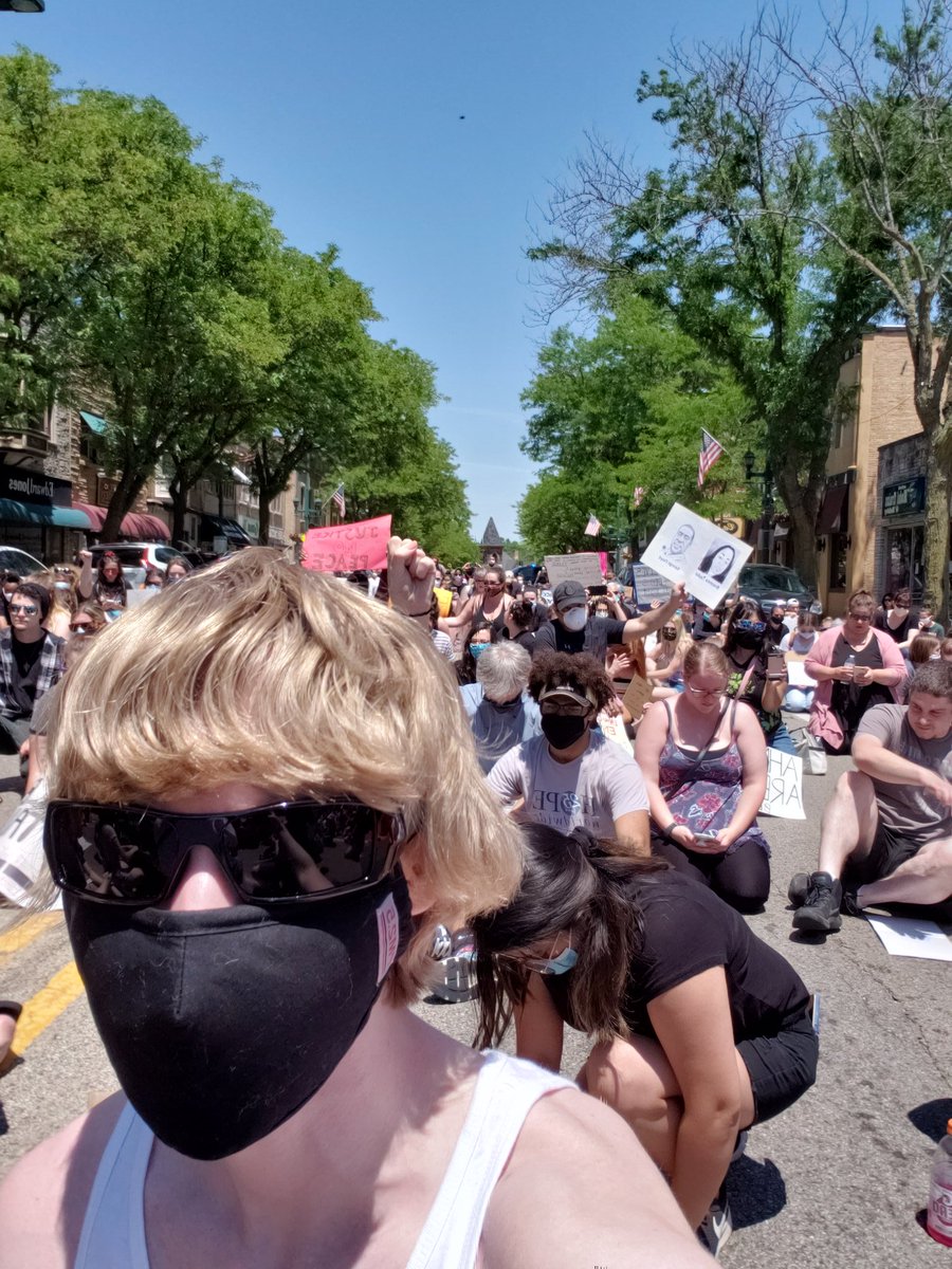 protest in my relatively small town; everything went well