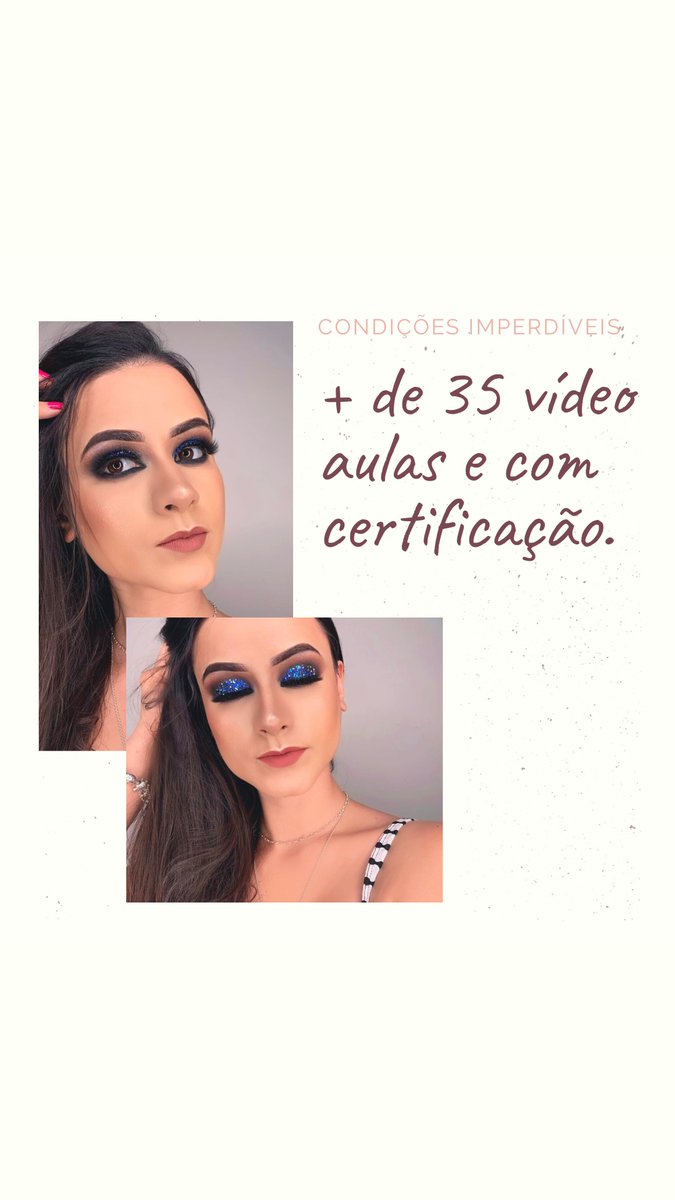 daylove_B's tweet photo. @martins__ju Olha a solução aí, somente 39.90 por um curso online de make. Obs: com certificação! Segue link para inscrição https://t.co/75DYXMpGR6 https://t.co/Nh5ayKRBAH