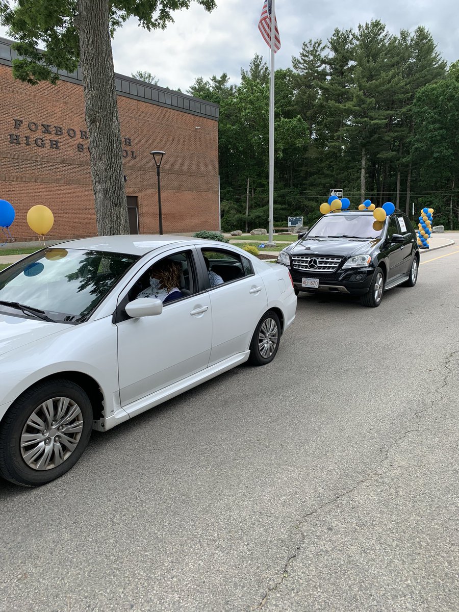 FHSGrad2020's tweet photo. Two more waiting to walk across that stage! #graduation2020 #fhs2020 #foxborough2020 #theboro02035 https://t.co/caJB1CbRXd