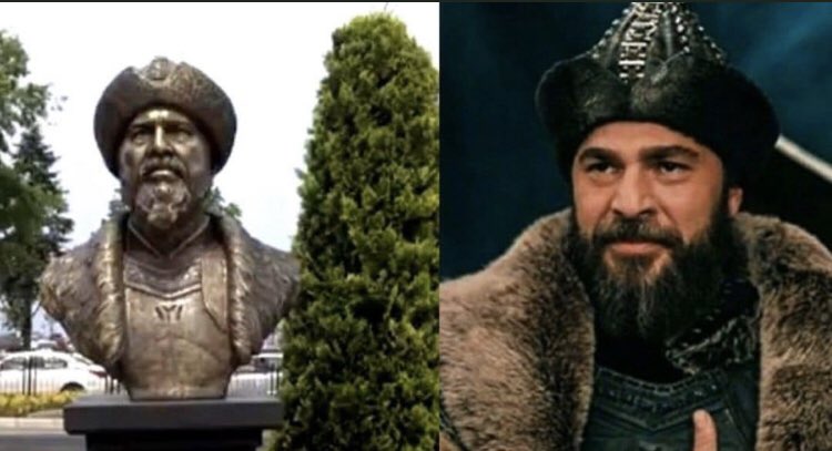 ismailsaymaz's tweet photo. Ordu’da Türk büyükleri anma projesi kapsamında Kayı boyunun lideri Ertuğrul Gazi diye ‘Diriliş Ertuğrul’ dizisinde oynayan Engin Altan Düzyatan’ın büstünü diktiler. Neyse ki Kanuni diye Halit Ergenç’in büstünü koymamışlar. https://t.co/toL7Lxb4xa