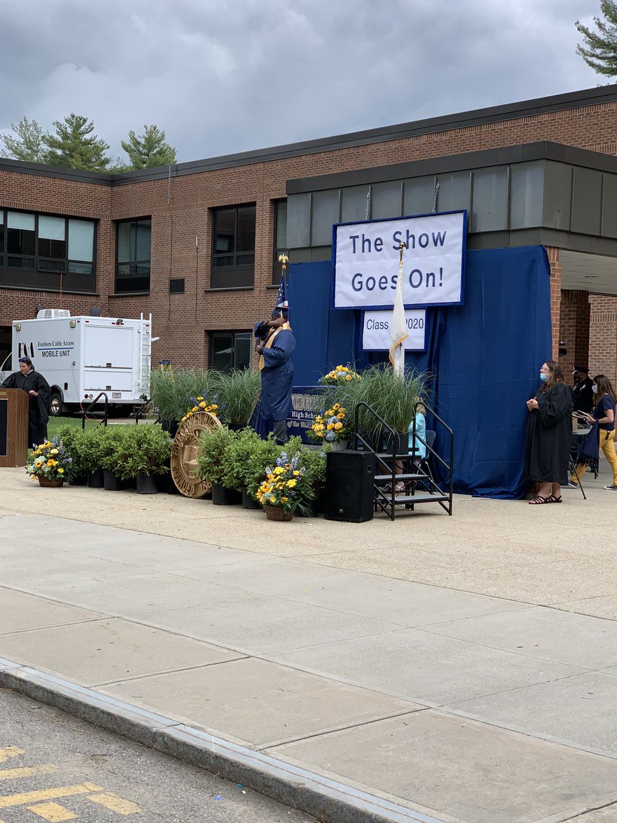 FHSGrad2020's tweet photo. Last two have crossed the stage! Congratulations to all our new graduates!! #graduation2020 #fhs2020 #foxborough2020 #theboro02035 https://t.co/6qcAioiz61