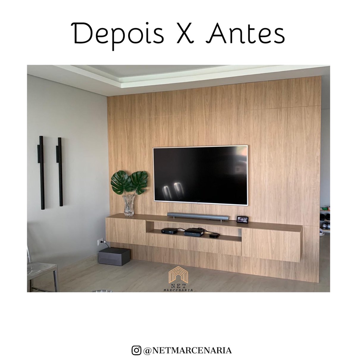 MarcenariaNet's tweet image. ANTES X DEPOIS desse home ofice incrível