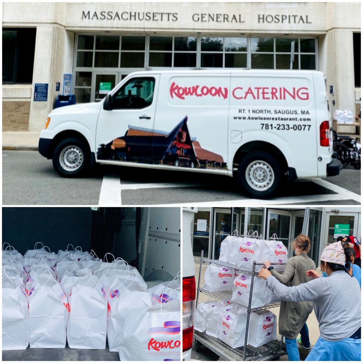 KowloonSaugus's tweet image. Proud to show our support by providing lunch to the Healthcare team at Massachusetts General Hospital MGH in Boston!