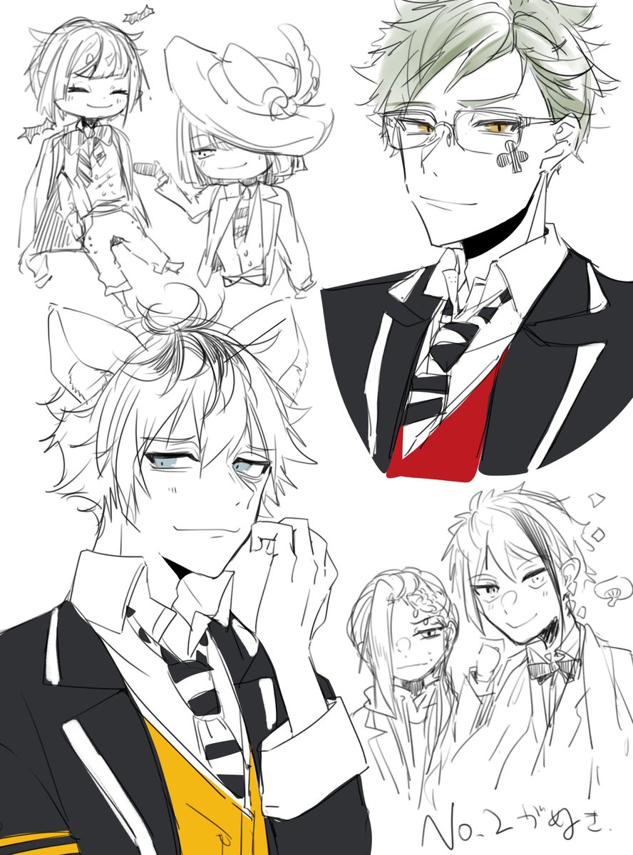 めっちゃ雑いrkgkしてました
いつか集合絵的なの描きたい(時間があればね!!🙉🙉)

それにしてもイグニの副寮長的なの結局誰なんすかねぇ🤔 