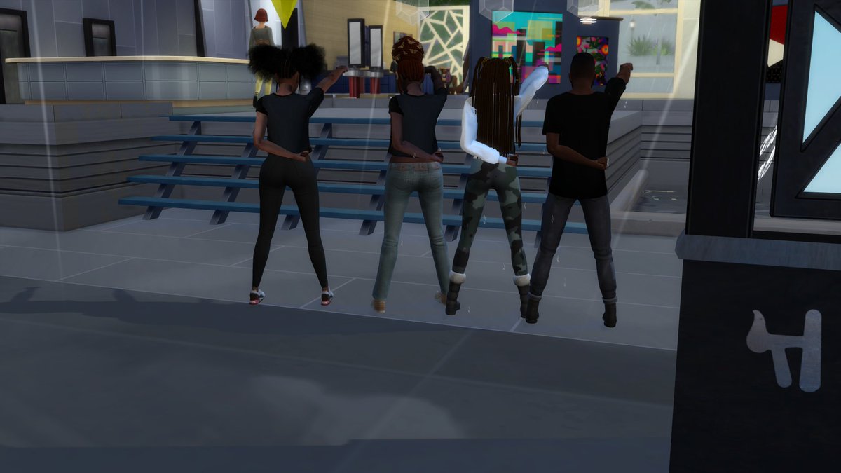 avalianight's tweet image. #BLMSimsRally #Ebonix #BlueLivesMatter #BLM