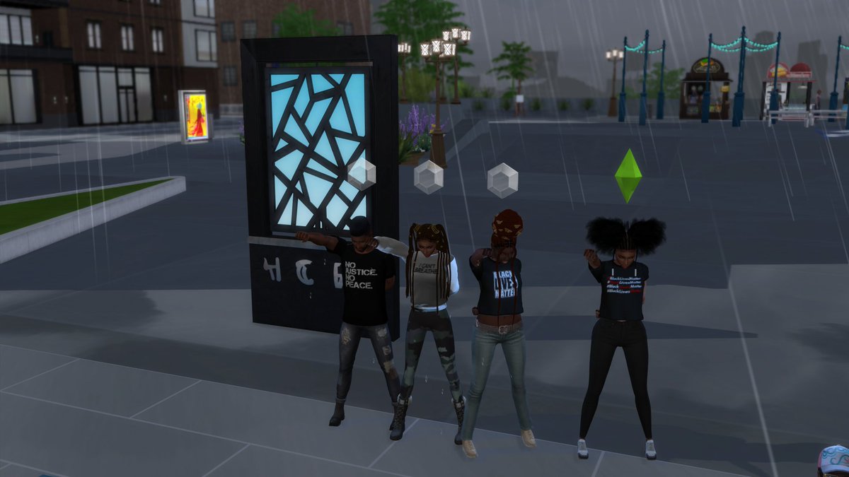 avalianight's tweet image. #BLMSimsRally #Ebonix #BlueLivesMatter #BLM