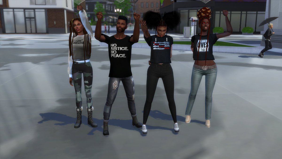 avalianight's tweet image. #BLMSimsRally #Ebonix #BlueLivesMatter #BLM