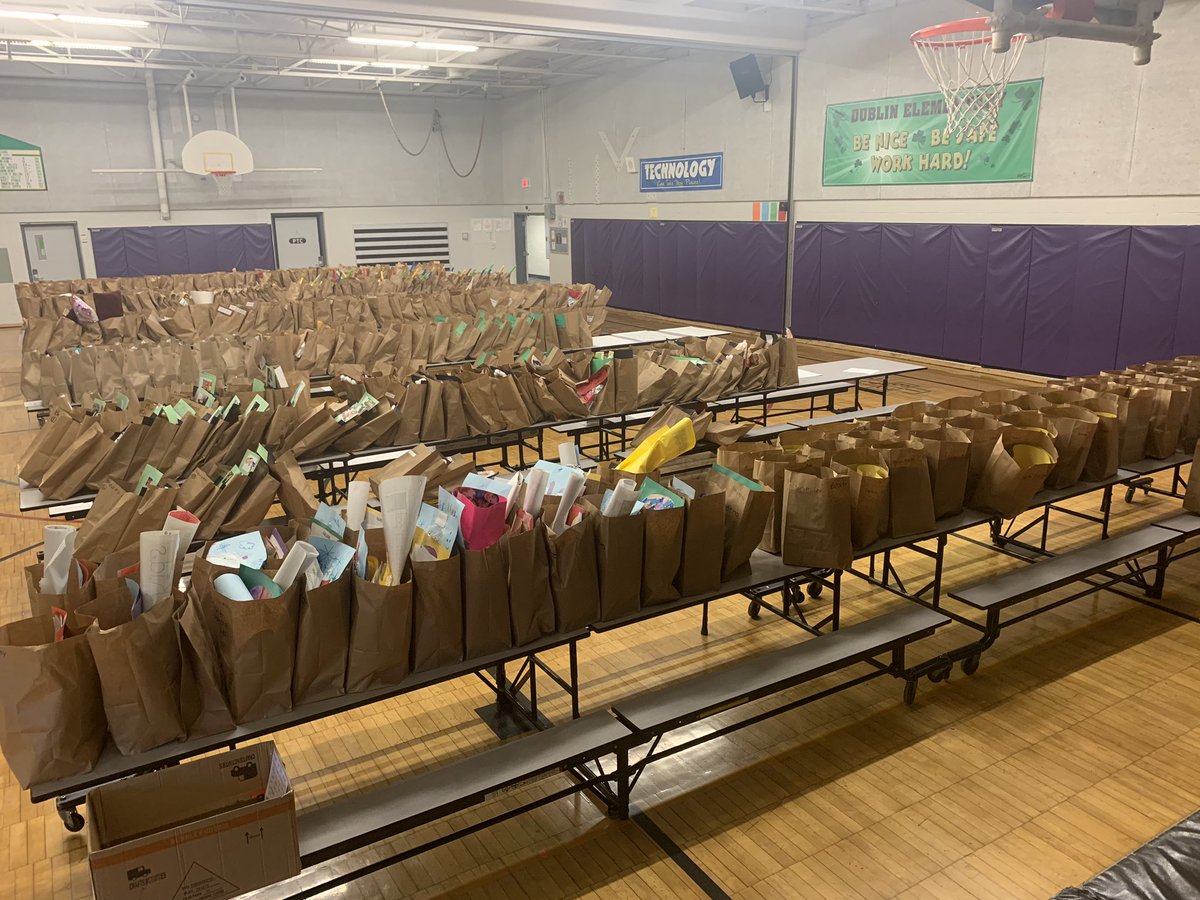 mrsjennieashley's tweet photo. All ready for families to pick up student materials @DublinWL https://t.co/fatjzhLqba