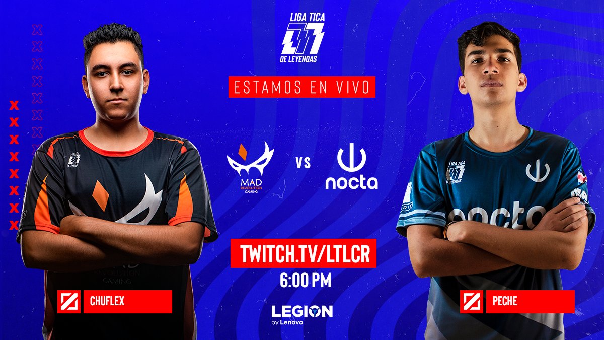 LTLCR's tweet photo. Contra la pared y forzados a triunfar para salir del fondo de la tabla se enfrentan @MADRevolutionCR y @noctagg .  Quién ganará el choque por la supervivencia? ¡Estamos en vivo! Míralo por https://t.co/Ue1zfqFEpt https://t.co/FDJCyKxRWc