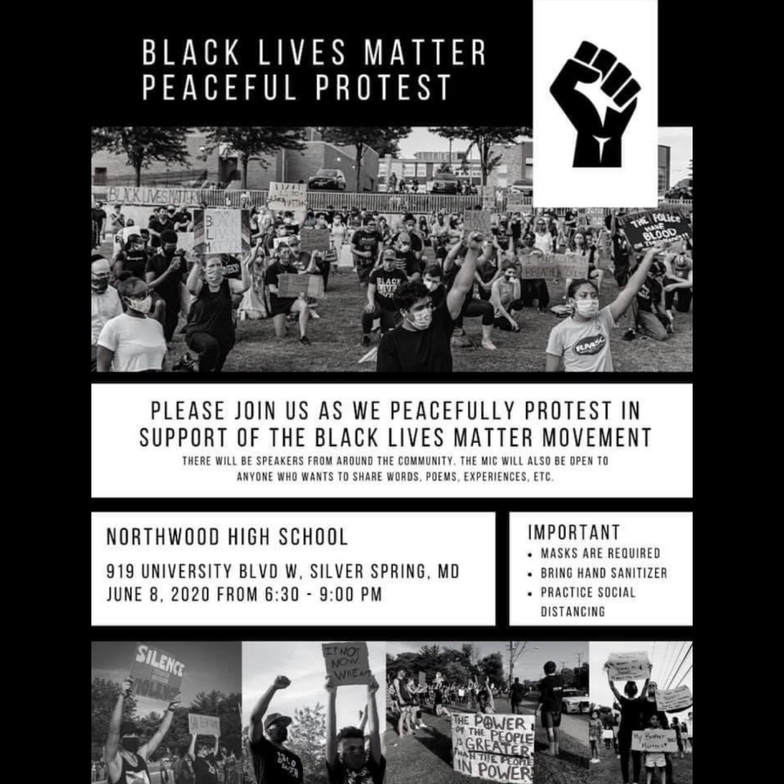 dcteensaction's tweet photo. June 8th protests in #DC, #MD &amp; #NoVA (tweet 3/3)
6pm in Logan Circle, DC
6:30pm in Silver Spring, MD
7pm in Annandale, VA
#justiceforgeorgefloyd #justiceforahmaud #justiceforbreonnataylor #blmdc #dmv #blmva #blmdmv #blmnova #blmmd #pgcounty #baltimore #baltimorecounty https://t.co/X9Udx0dThS