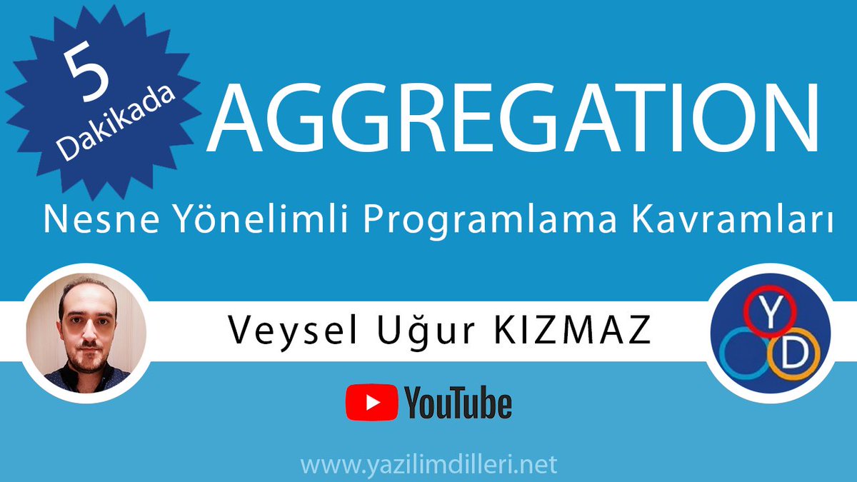 yazilim_dilleri's tweet image. Yeni Video! 5 Dakikada Aggregation | #OOP | Örnek Uygulama | C# #Java #YouTube

5 dakikada Nesne Yönelimli Programlamanın temellerinden olan Aggregation'ın mantığını örnek uygulama ile kavramak isteyenleri şöyle alalım: youtube.com/watch?v=v1HBgr…