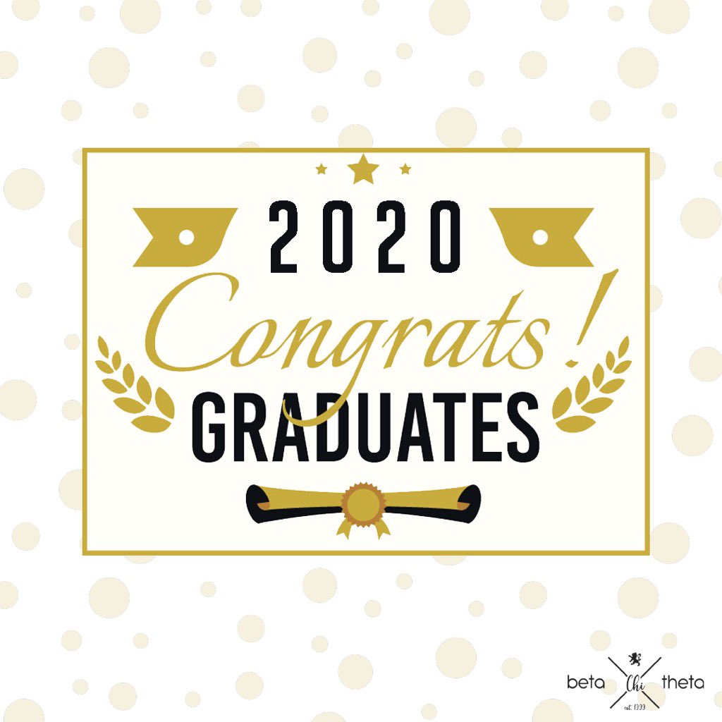 Congratulations to the Class of 2020! Best of luck with your journeys ahead. #Classof2020 #BetaBeta #AcademicExcellence
