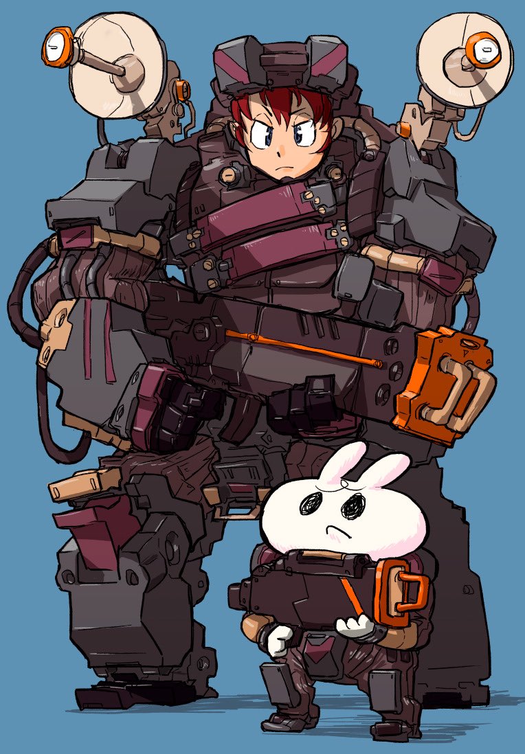 「#エアメカ少女描き100人展 」|mzn/ミズノシンヤのイラスト
