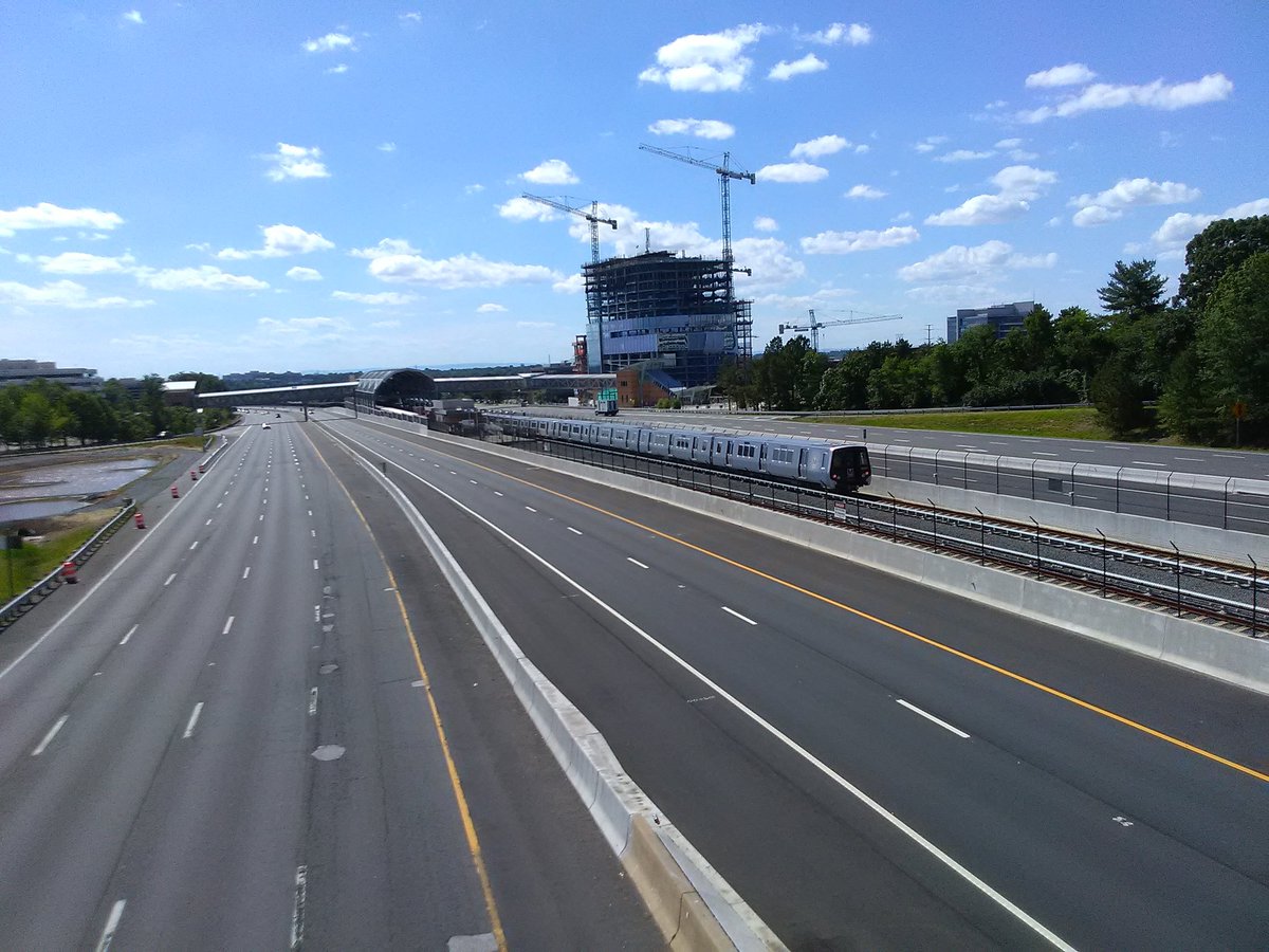 #Monstrosity at #Reston Centre (vandalism by $bxp &amp; $bpy)

16-car train (formerly <a href="/wmata/">Metro Forward</a>)
Never going back
One way on the #RUNWAY Track
Our #Dullest #kZOO: the #Aerotropolis for YOU!

Soon offering #SanctuaryCity Express service from <a href="/Dulles_Airport/">Dulles Airport (IAD)</a> to <a href="/MayorBowser/">Mayor Muriel Bowser</a> in #DC

#RESTV