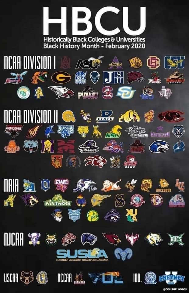MrRobinson__'s tweet photo. This a great graphic for those who forget that we have D1 HBCU’s... https://t.co/ndYKuspBhd