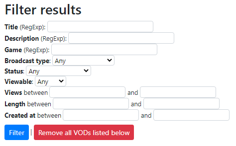 CommanderRoot's tweet photo. Want to remove multiple VODs on @Twitch at once while having the ability to filter with lots of options?
I've got you with my new VOD manager tool: https://t.co/NLF9sD6UzT https://t.co/gBo2f40fCF