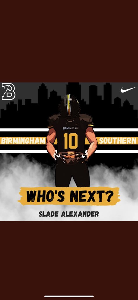 slade1alexander's tweet photo. Thankful to be given a chance to play at the next level! @CoachJakeKelley @CoachTrue_BSC @BSCFootball https://t.co/1tyw1zPvLn