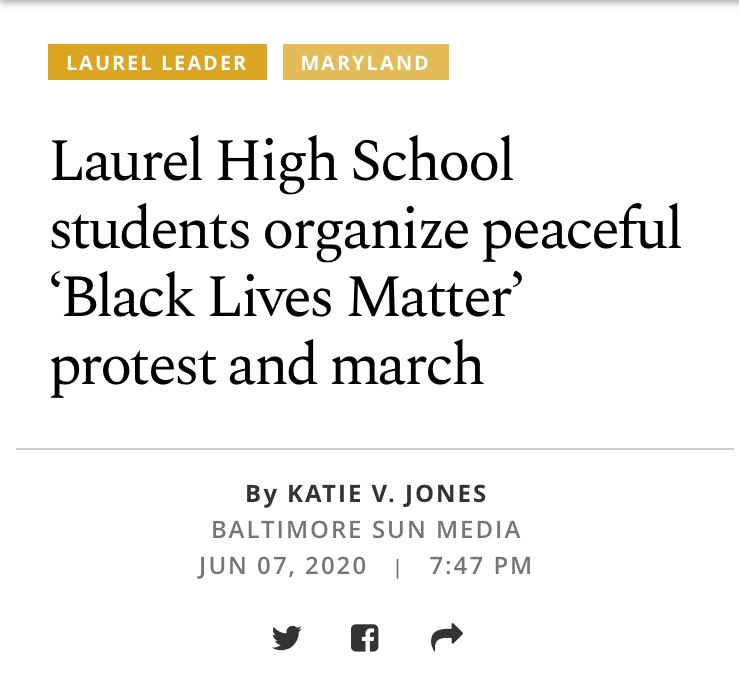 blm_laurel's tweet photo. Thank you so much @baltimoresun for featuring us in your amazing article. https://t.co/TKJOio4Viz