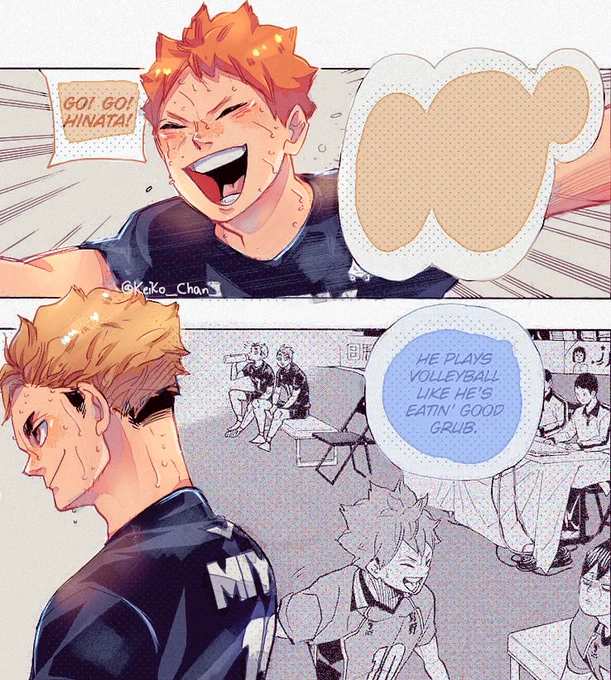 Atsumu and Shoyo-kun~
asiomas atsuhina(?)?

#Haikyuu ch 396 