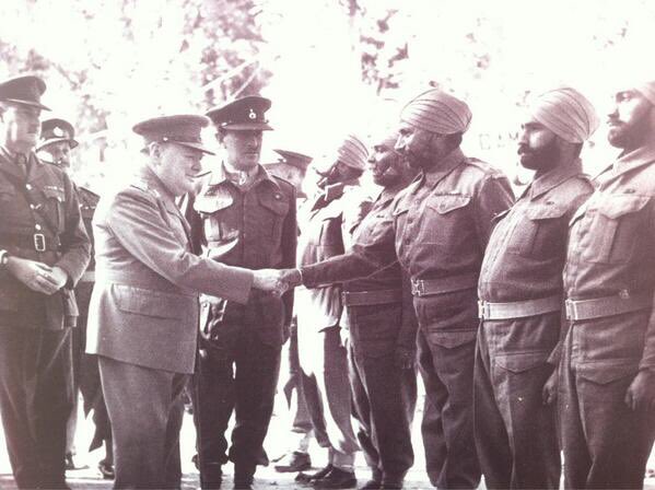 Winston Churchill meeting Sikh soldiers during WW2.  He served with Sikhs on the NW frontier (Malakand), so I’m proud to say he is one of my role models. Not racist. But a GREAT leader who ensured we defeated fascism.