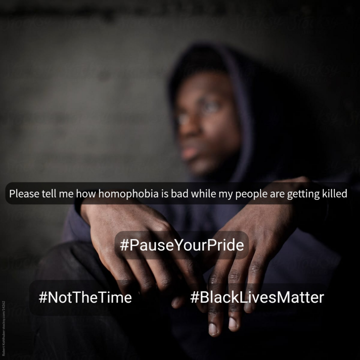 DariusFlynt5's tweet photo. #PauseYourPride #JusticeBeforePride #BlackLivesMattters https://t.co/ZwelLENgCo