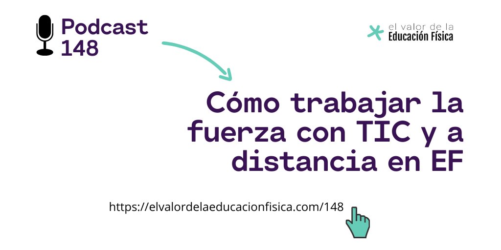 📣📣 Nuevo Podcast. Cómo trabajar la fuerza con TIC y a distancia en educación física #edufis #queelritmonopare #másrecursos #fomentoactividafísica  mtr.cool/oamekmnfuc