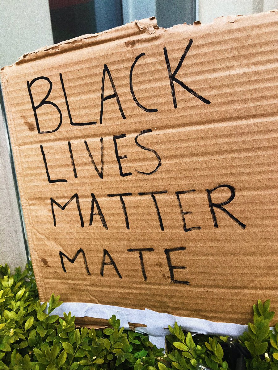 Few of my favourite signs that were left on St. Peter’s square today after the march. #BlackLivesMatterUK #manchestermarch