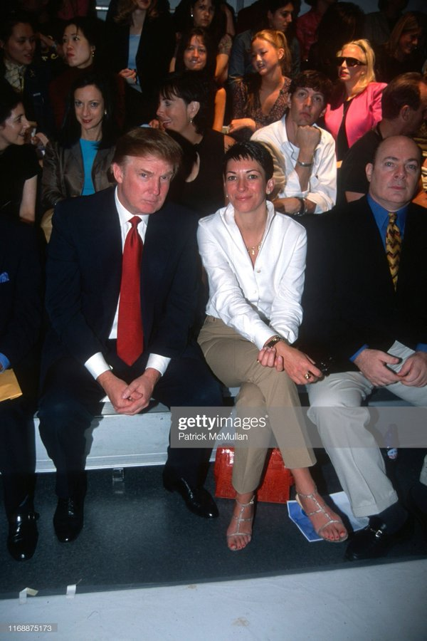 YourAnonCentral's tweet photo. @realDonaldTrump @nytimes @TomCottonAR Did you know Epstein was a spy, and G Maxwell's dad was a former Soviet spy and Israeli spy who founded the MEGA group alongside Epstein's main financier Wexner? 

Both Trump &amp; Epstein were linked to this Soviet (Russia now?) / Israeli operation. (image Trump with both Maxwells.) https://t.co/2SEepVtSIC
